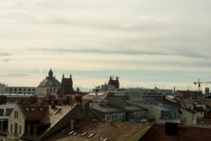 Ausblick über die Dächer von München